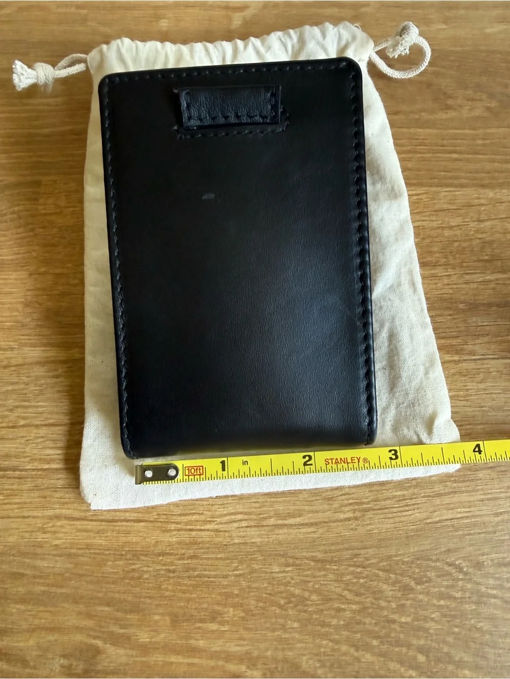 Quince Men’s Italian Leather Money-Clip Wallet in Black New.